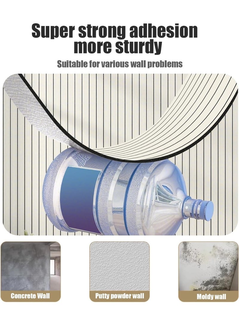 رات سو لوح حائط ثلاثي الأبعاد بتصميم أخشاب بحجم 300 سم × 40 سم، مقاوم للماء من مادة PVC ذاتية اللصق، عازل للصوت، ملصق حائط، غطاء حائط لتزيين المنزل، غرفة المعيشة، غرفة النوم - Image 2